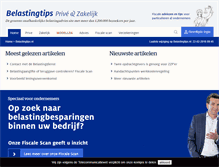 Tablet Screenshot of belastingtips.nl
